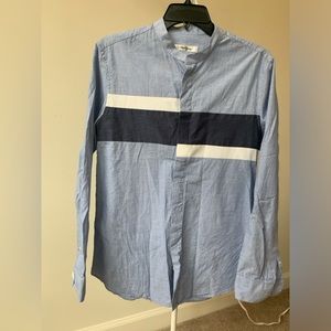 Mind Bridge (korean brand) men’s lightweight blue shirt